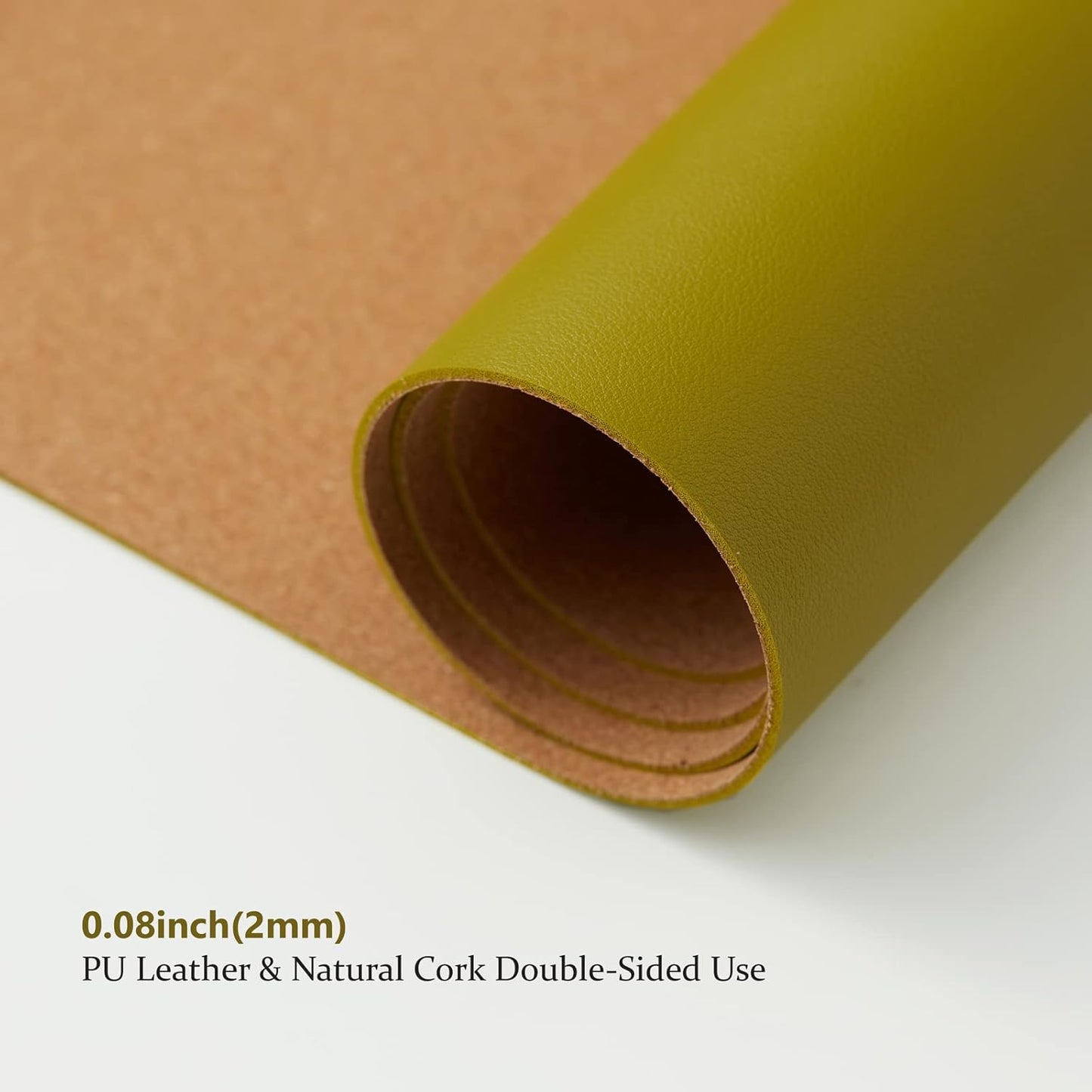 Cork Desk Mat - Dual-Sided Desk Pad for Office and Home - Desk Organization and Accessories - Ideal for Large Mouse Pad and Desk Mats on Top of Desks(Dark Green,90cmx 43cm)