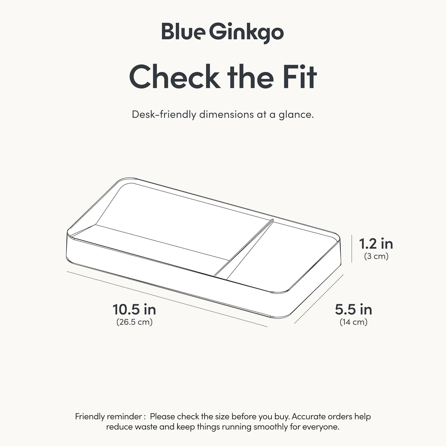 BLUE GINKGO Desk Holder – Korean-Made Office Organizer for Pencils, Pens, Notes, and Desk Supplies (White)