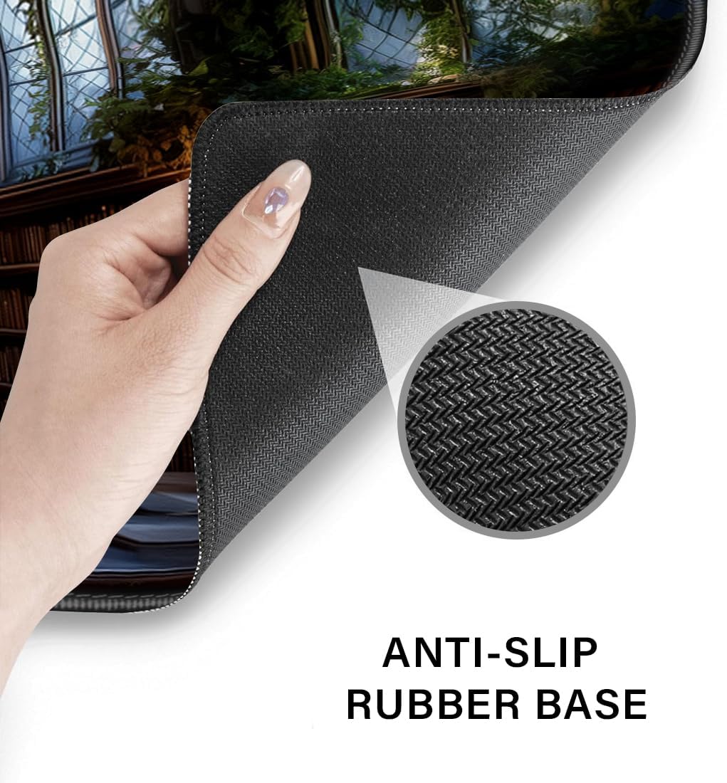 Desk Pad and Keyboard Wrist Rest, Large Mouse Pad + Keyboard Pad+Mouse Wrist Support, Non-Slip Desk Mat Protector for Office, Home 31.5×11.8 Inches Anime Dragon