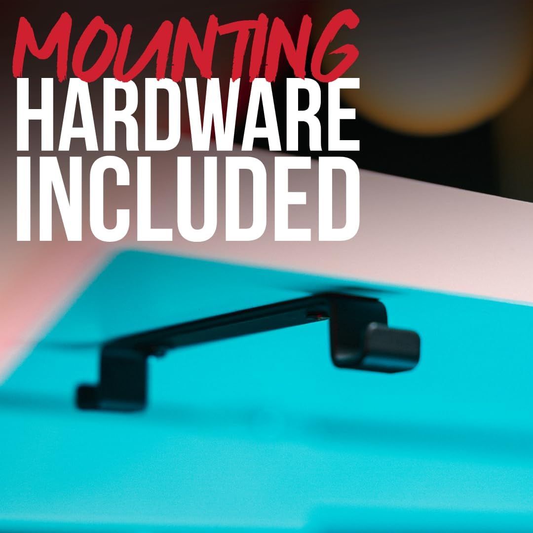 Gator Frameworks Metal Cable Management System - Mounts Under Desk for a Clutter Free Space with 1" Sapced Slots and (6) Cable Ties, (GFW-CBLMGM-MTL)
