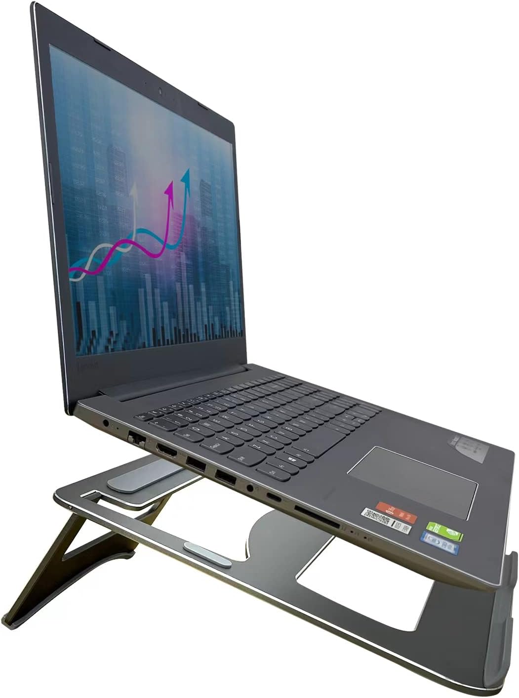 Laptop Stand, Adjustable Angle Aluminum Stand for laptops 10"-15.6"