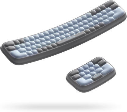 Meatanty Keyboard and Mouse Wrist Rest Set, Computer Wrist Pad Support, Ergonomic Keypad Hand Rest Combo, Memory Foam Typing Desk Accessory Carpal Tunnel Cushion, Laptop Office Home School Women Cute