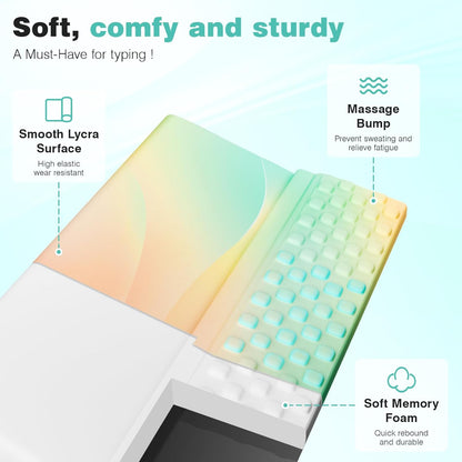 Ospelelf Keyboard Wrist Rest, Comfortable Ergonomic Keyboard Stand Riser Holder for Office Home