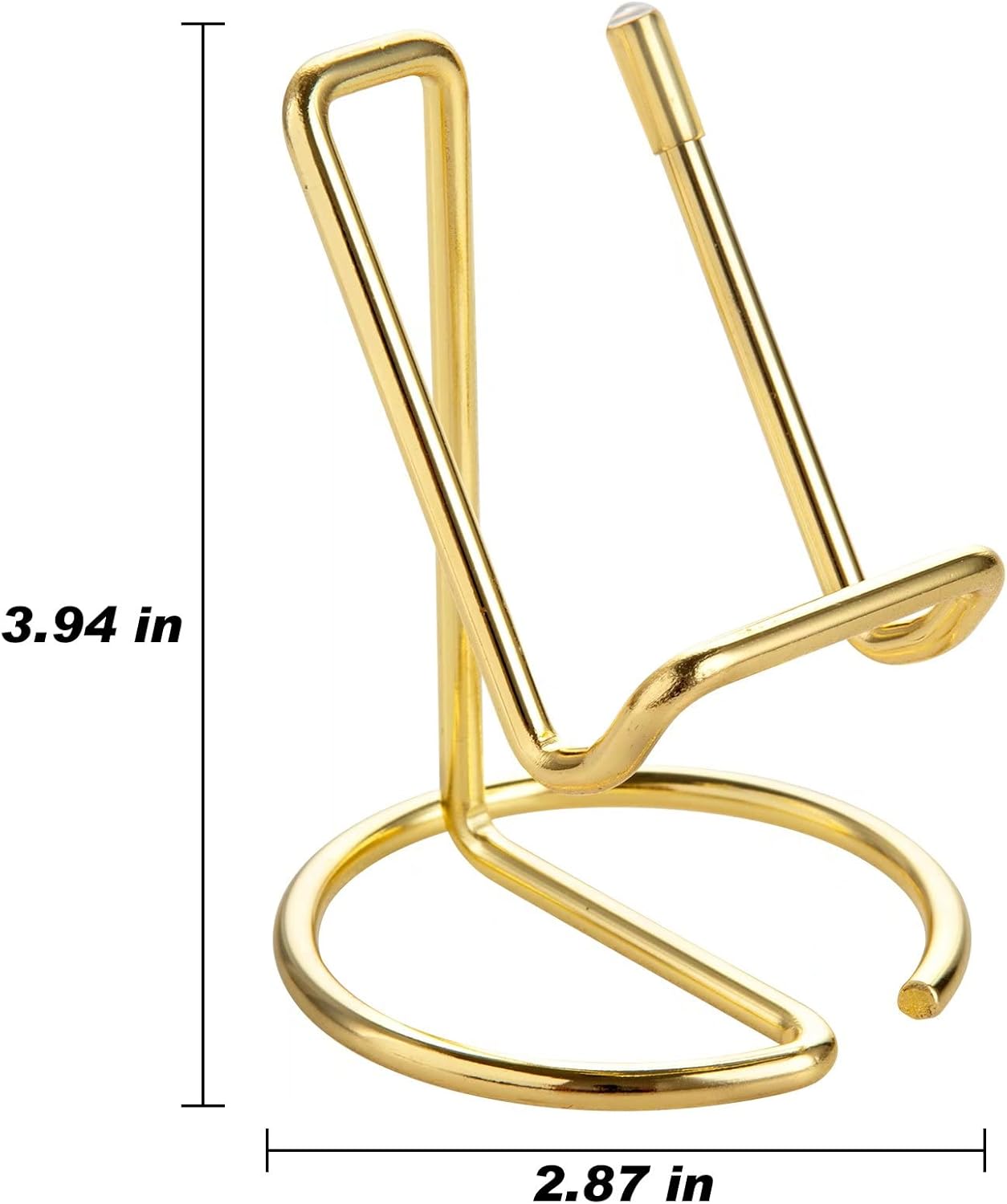 ROPOSY Cell Phone Stand for Desk, Cute Metal Gold Cell Phone Stand Holder Desk Accessories, Compatible with All Mobile Phones, iPhone, iPad
