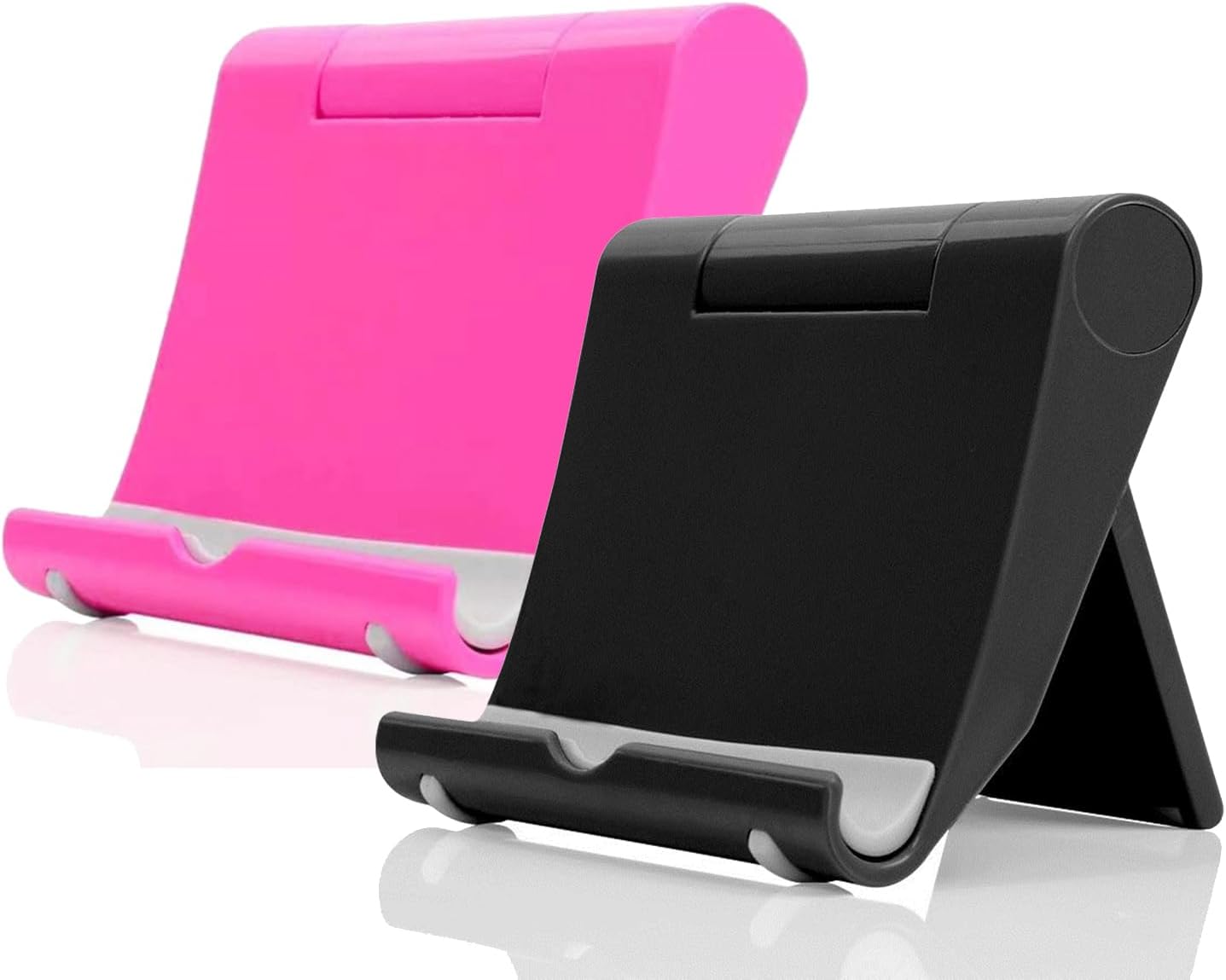 Adjustable Foldable Cell Phone Stand for Desk, Compatible with Most Smartphones and Tablets, Fits Devices up to 10 Pounds