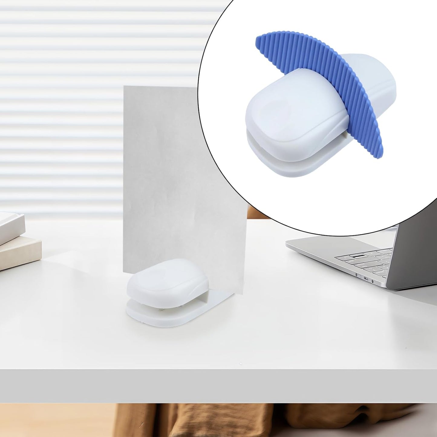 A4 Document Holder 3Pcs, Can Hold 15 Sheets of Paper for Typing & Reading, Press Type ABS Portable Copies Stand Desktop Paper Stand
