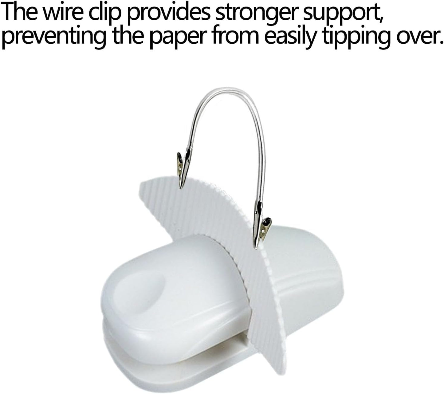 Paper Holder Stand and Clip Set Folder with Non-Slip Pad Portable Paper Holder Copier Stand Office Document Holder Ideal for Office Typing and Reading (2PCS)