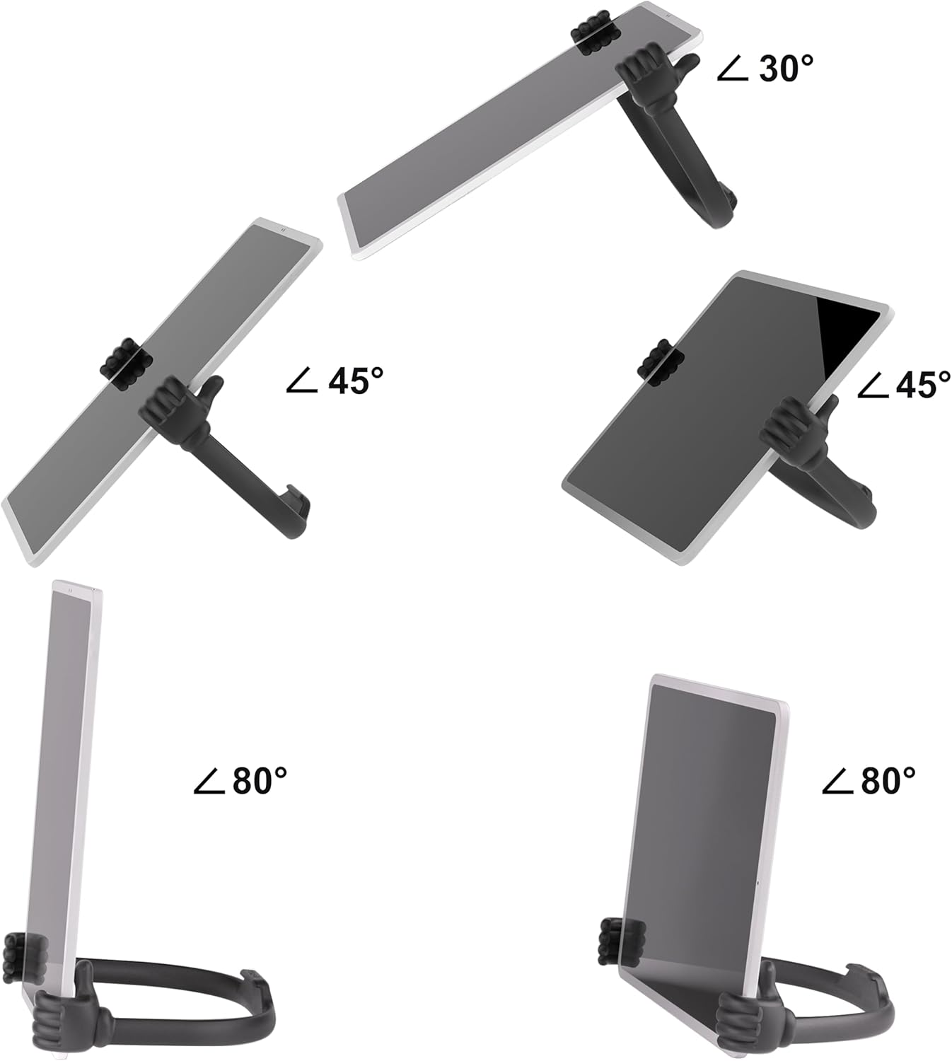 Honsky Thumbs-up Cell Phone Stand Holder,Tablet Stand Cradle for Desk Desktop Smartphone Cellphone Mobile Phone,Tablets - Universal, Adjustable Flexible,Blue