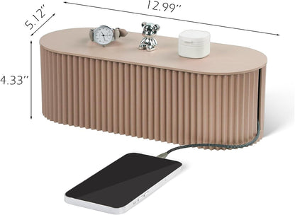 Large Cable Organizer Box for Power Strips, Surge Protectors, Chargers, TV Computer Wires - White