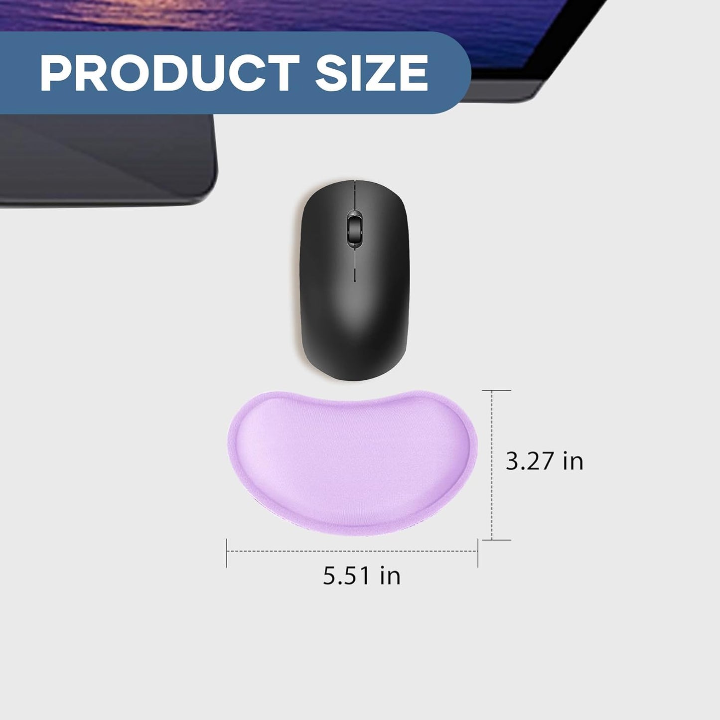 Office Ergonomic Memory Foam Computer Mouse and Keyboard Wrist Rest pad Support Carpal Tunnel, Wrist Rest for Keyboard and Mouse, Wrist Support Set