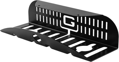 Gator Frameworks Metal Cable Management System - Mounts Under Desk for a Clutter Free Space with 1" Sapced Slots and (6) Cable Ties, (GFW-CBLMGM-MTL)