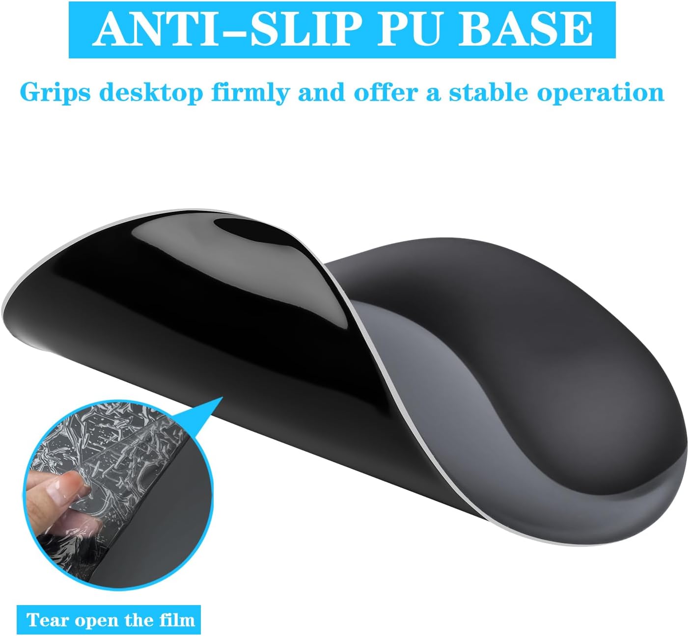 Wrist Rest for Keyboard and Mouse, Ergonomic Gel Computer Keyboard Wrist Rest with Memory Foam, Keyboard Wrist Support Pad for Long Hours of Work, Gaming, Studying-Relieve Wrist Pain