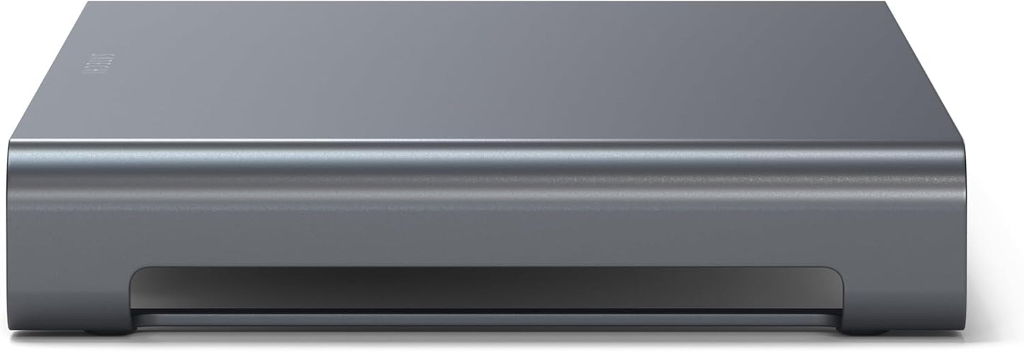 Satechi USB C Hub Monitor Stand for Desk with USB-C Data Port, 3 USB 3.0 Ports, Micro/SD Card Readers, Audio Jack, Computer Monitor Stand for Desktop Computers, Monitors, and Laptops