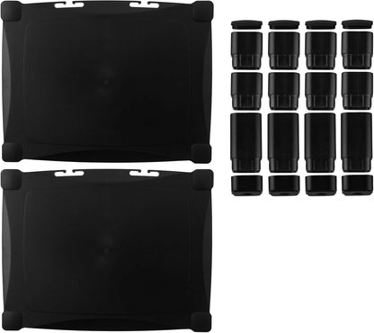 Kantek Single-Level Monitor Stand, 17" X 13.25" X 3" To 6.5", Black, Supports 50 Lbs