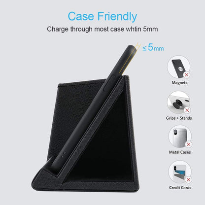 COSOOS Fast Wireless Charger with Desk Organizer, Desk Phone Charger Compatible with 15/15 Pro/15 Pro Max/14/13/12/11/XS/8 Plus, Galaxy S21/S20+/S10/Note 10/Note 9/(No AC Adapter)