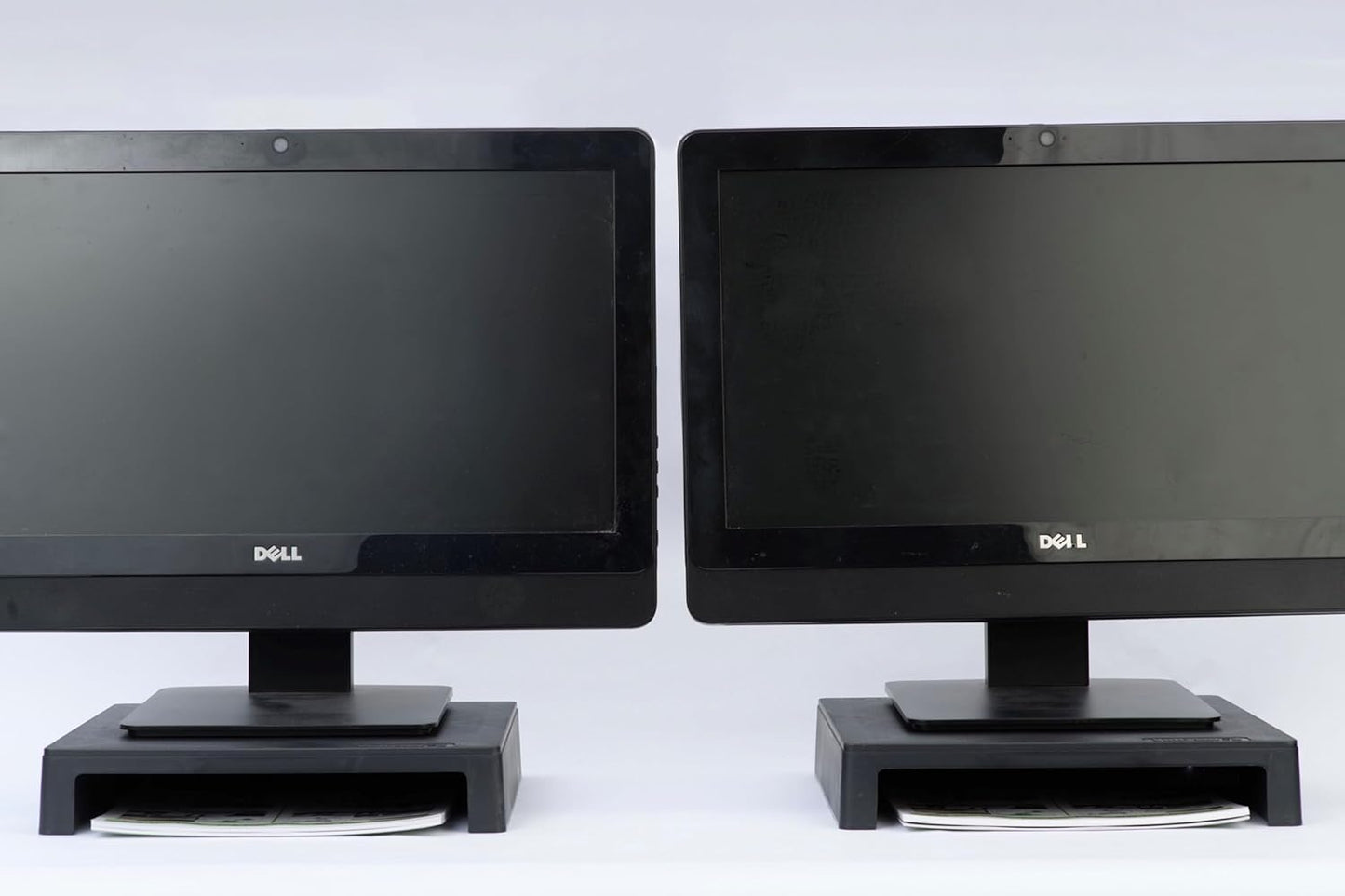 Vu Ryte Stackable 2 Inch Computer Monitor Riser Stand, VuRyser 2, Black, VUR 4855 (Single)
