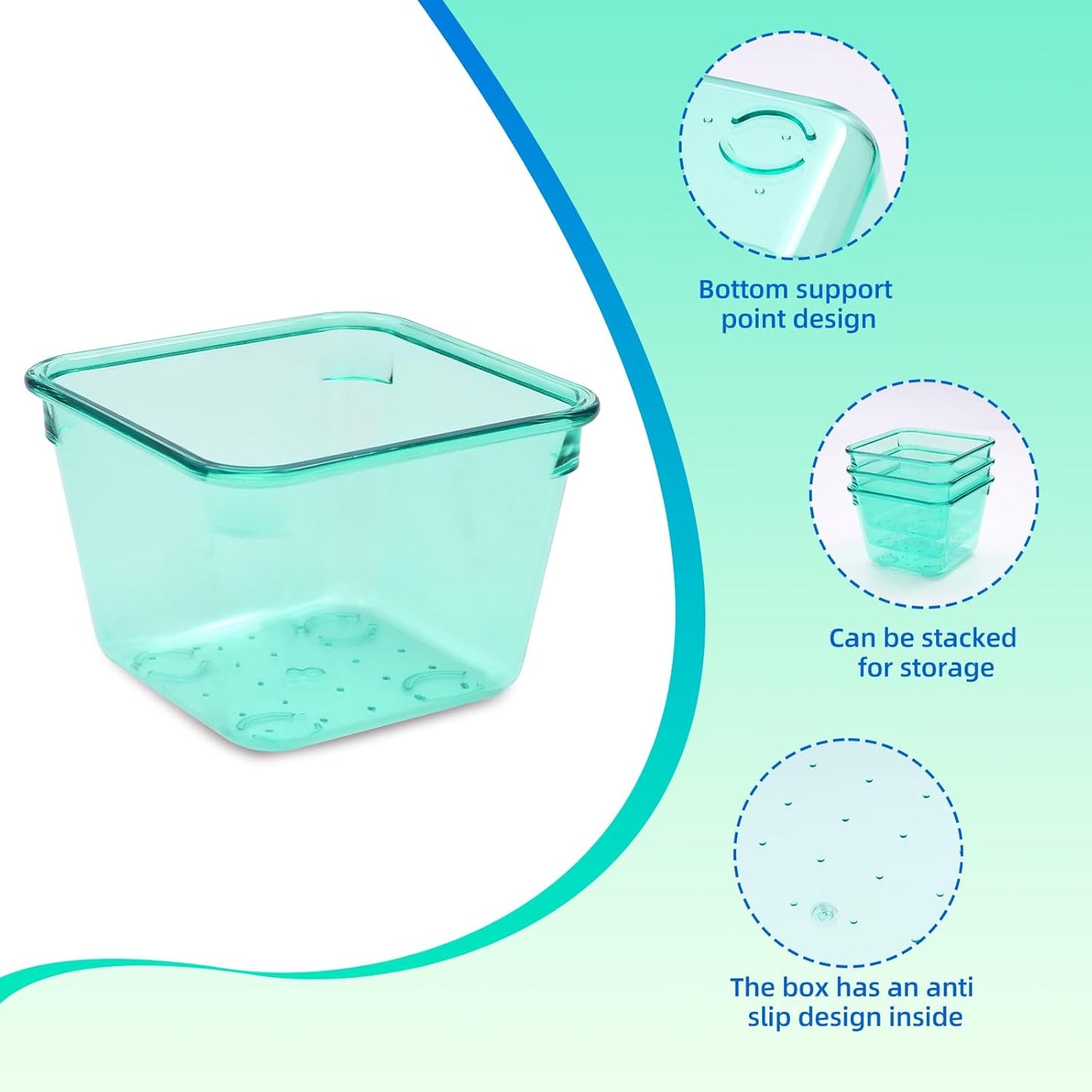 Clear Acrylic Drawer Organizers Set Storage for Makeup, Office Desk Small Vanity Trays for Drawer Bathroom Plastic Make up Organizers 25 Pcs