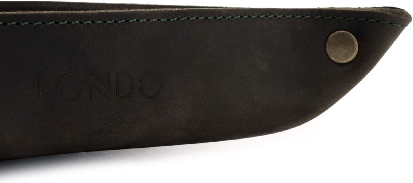 Londo Genuine Leather Tray Organizer - Practical Lightweight Water Resistant Computer Table Desk Storage Box for Wallets, Watches, Keys, Coins, Cell Phones and Office Equipment