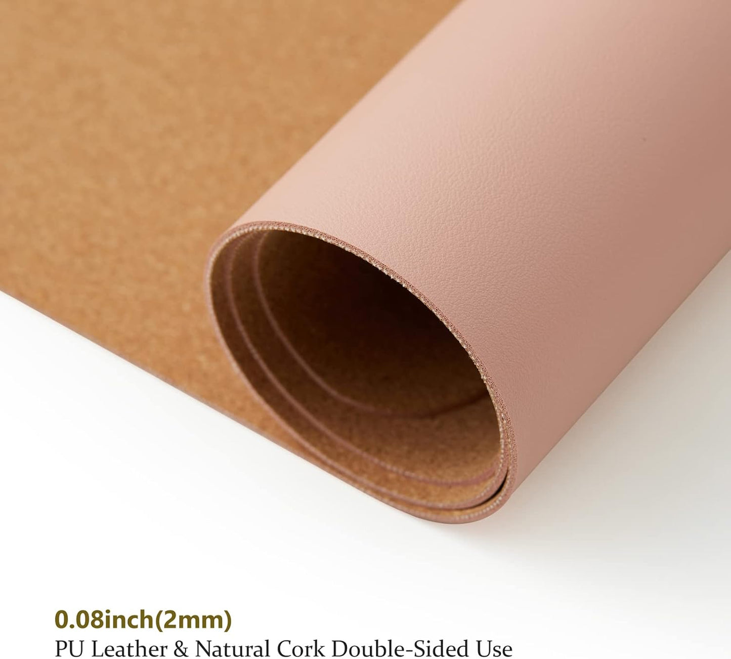Cork Desk Mat - Dual-Sided Desk Pad for Office and Home - Desk Organization and Accessories - Ideal for Large Mouse Pad and Desk Mats on Top of Desks(Dark Green,90cmx 43cm)