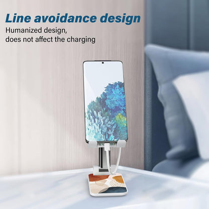 Desk Cell Phone Stand - Adjustable Angle-iPad Holder, Universal Compatible Phone Holder for Desk