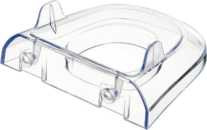 Deflecto® Lit Loc® Base/Wall Support, 4"W x 3 5/8"D x 1 3/8"H, Clear