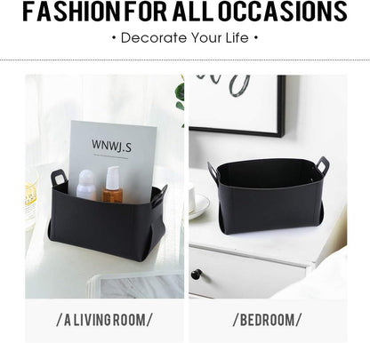 Leather Valet Tray, Jewelry Tray, Catchall Tray, Desktop Storage Organizer，Bedside Caddy for Men Key Wallet Watch Coin Phone Change,Candy Holder Sundries Tray,Convenient for Travel (06 Red 1)