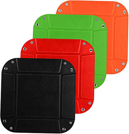 siduater Valet Tray Desktop Storage Organizer, Vegan Leather Catchall Bedside Vanity Tray Nightstand Caddy Holder for Remote Controller, Watch, Keys, Phone, Wallet, Sunglasses, Jewelry - Map