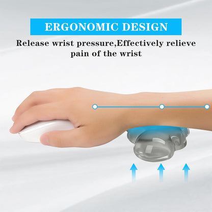 Gel Cloud Keyboard and Mouse Wrist Rest, Cute Wrist Support and Arm Support Keyboard Rest for Keyboard and Mouse Typing Pain Relief，Suitable for Office/Computer/Laptop/Gaming (Pink)
