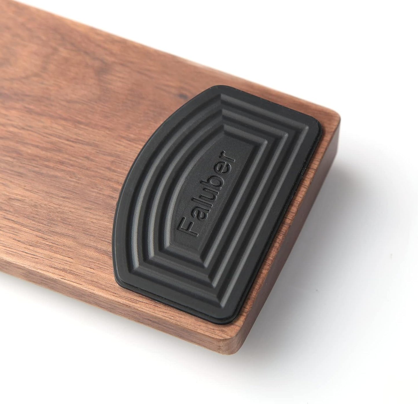 Faluber Wooden Wrist Rest, 14.3-inch Length and 20mm Thickness for Tenkeyless Keyboard, Walnut Wood Palm Rest, Ergonomic Design for Mechanical Gaming Keyboard, Stain Resistant (Medium, Walnut Wood)