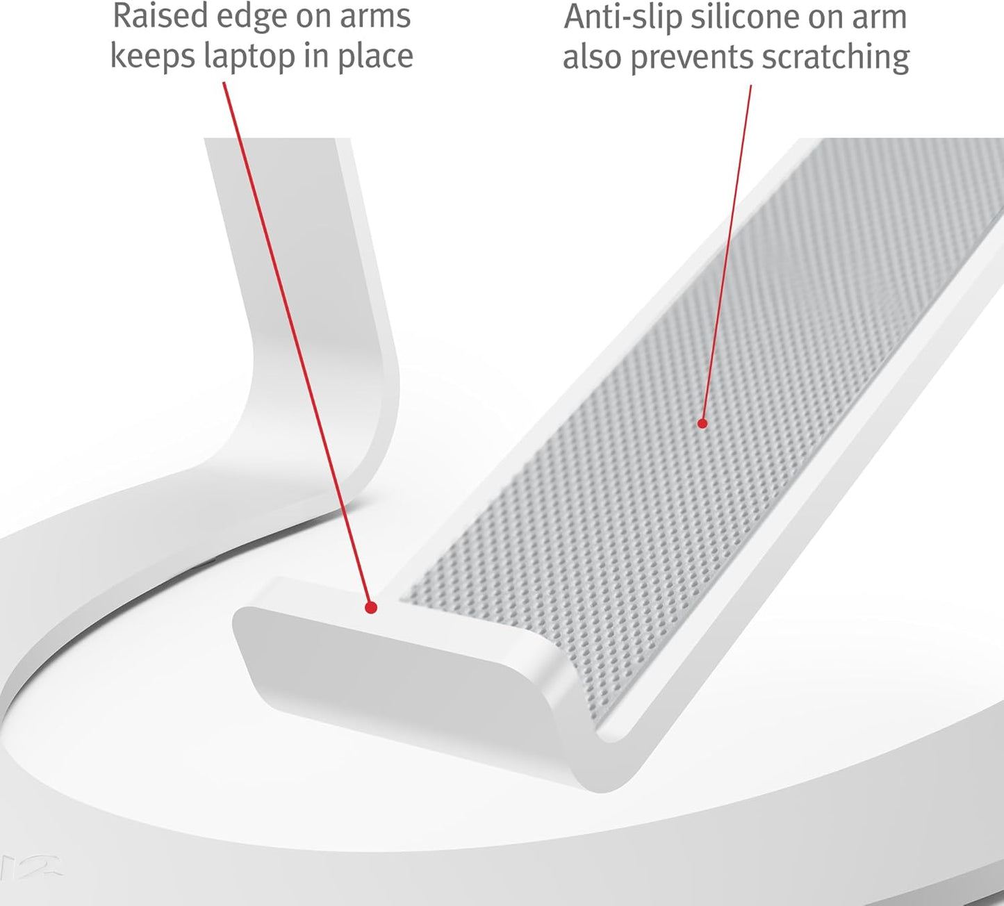 Twelve South Curve SE Ergonomic Aluminum Laptop and MacBook Stand with Anti-Slip Silicone to Prevent Scratching | Compatible with 11" to 17” laptops
