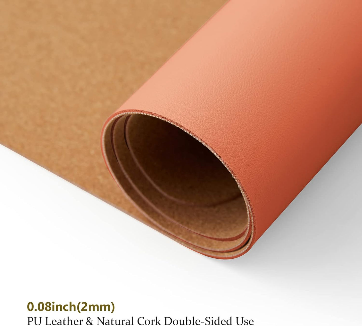 Cork Desk Mat - Dual-Sided Desk Pad for Office and Home - Desk Organization and Accessories - Ideal for Large Mouse Pad and Desk Mats on Top of Desks(Dark Green,90cmx 43cm)