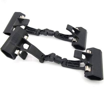 Adjustable, Foldable, and Twistable Copy Holder Clip - Easel Accessory – Double Head Painting Clip – Easel Accessory, Pack of 2 (Black)