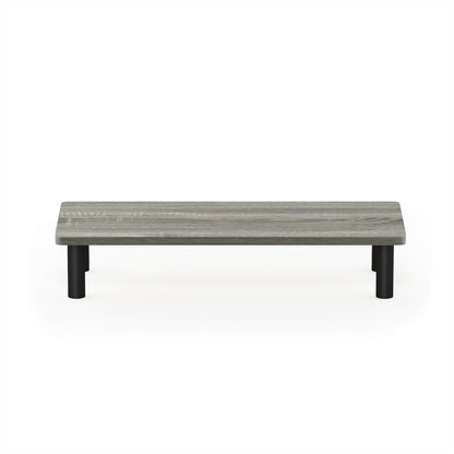 Furinno Turn-N-Tube Corner Monitor Riser Stand with Stainless Steel Tubes, Americano