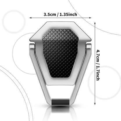 Konohan 4 Pieces Portable Keyboard Laptop Stand Mini Aluminum Keyboard Riser Foldable Cooling Laptop Kickstand Adjustable Lightweight Lifter for Desk Computer Laptops Notebooks 12-17 Inch(Silver)