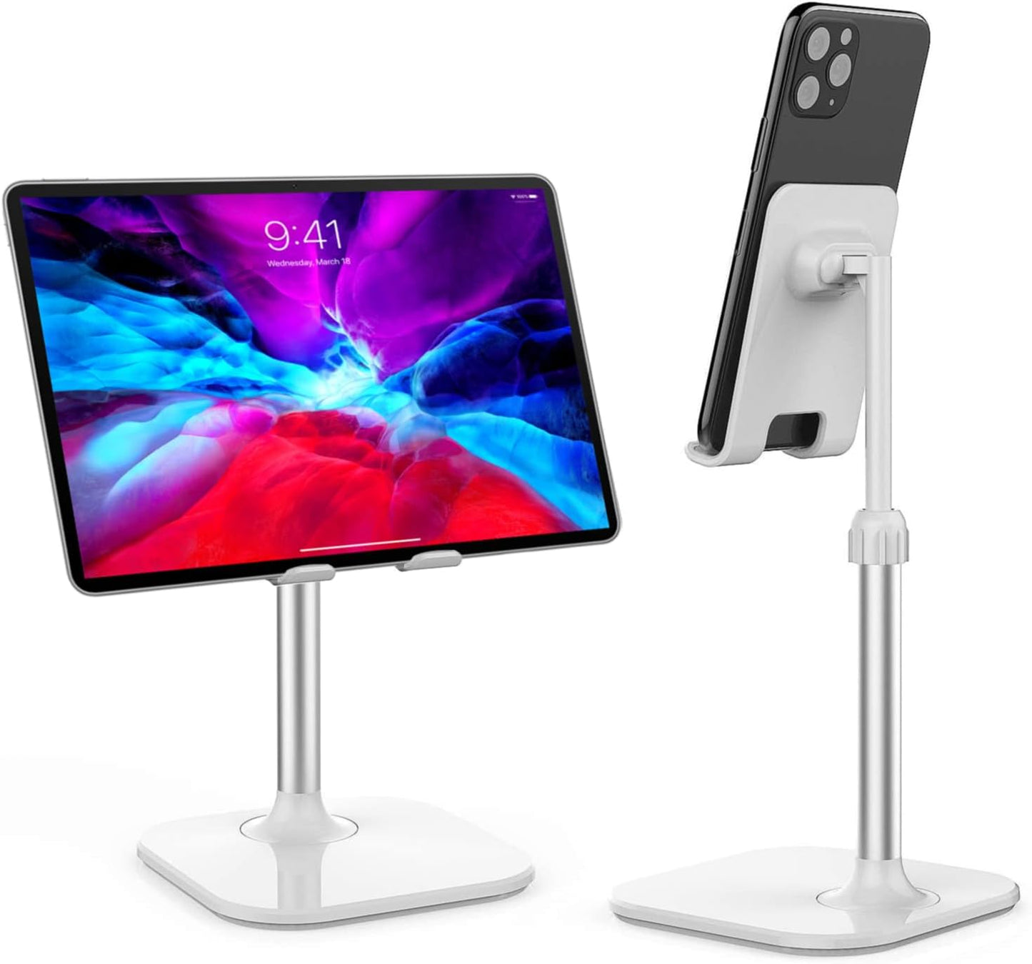 Doboli Cell Phone Stand, Phone Stand for Desk, Phone Holder Stand Compatible with iPhone and All Mobile Phones Tablet, Gifts for Adults Women Men Mom Wife, Black