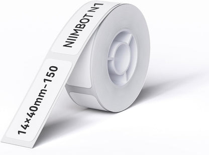 NIIMBOT Thermal Transfer Cable Labels 0.49" x 4.29", Only for N1(B18) Label Maker, PET Material, Waterproof and High-Temperature Resistance, Long Storage Time, 1 Roll of 60, Yellow