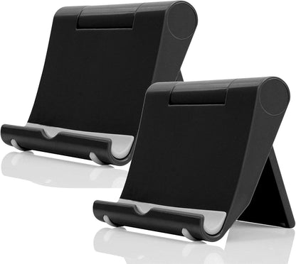 Adjustable Foldable Cell Phone Stand for Desk, Compatible with Most Smartphones and Tablets, Fits Devices up to 10 Pounds
