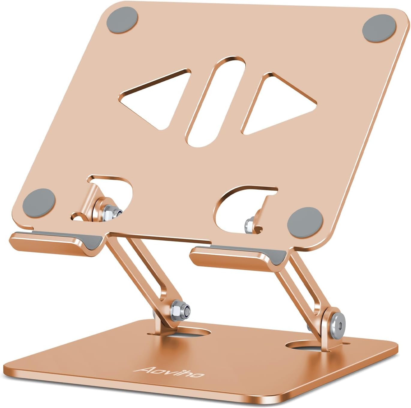 Aoviho Tablet Stand Holder for Desk, Adjustable Desktop Tablet Holder, Foldable Aluminum Tablet Mount for iPad pro 12.9, iPad Air Mini, Samsung Galaxy Tabs Z Fold Kindle Fire 4-12 inch Purple
