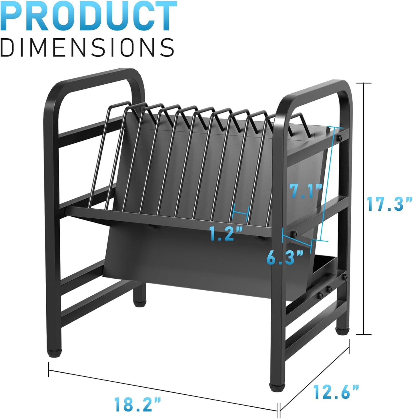 Moricher Chromebooks Charging Station 12-Slot Open Charging and Storage Rack with Leveling Feet for iPads, Tablets and Laptop Computers – Ideal for Classrooms, Offices, and Libraries