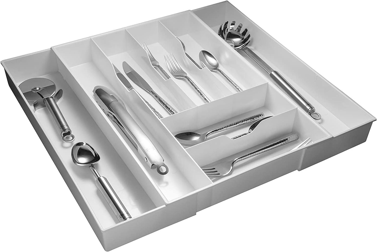 Dial Industries Expandable Silverware, Utensil and Cutlery Kitchen Drawer Organizer Tray