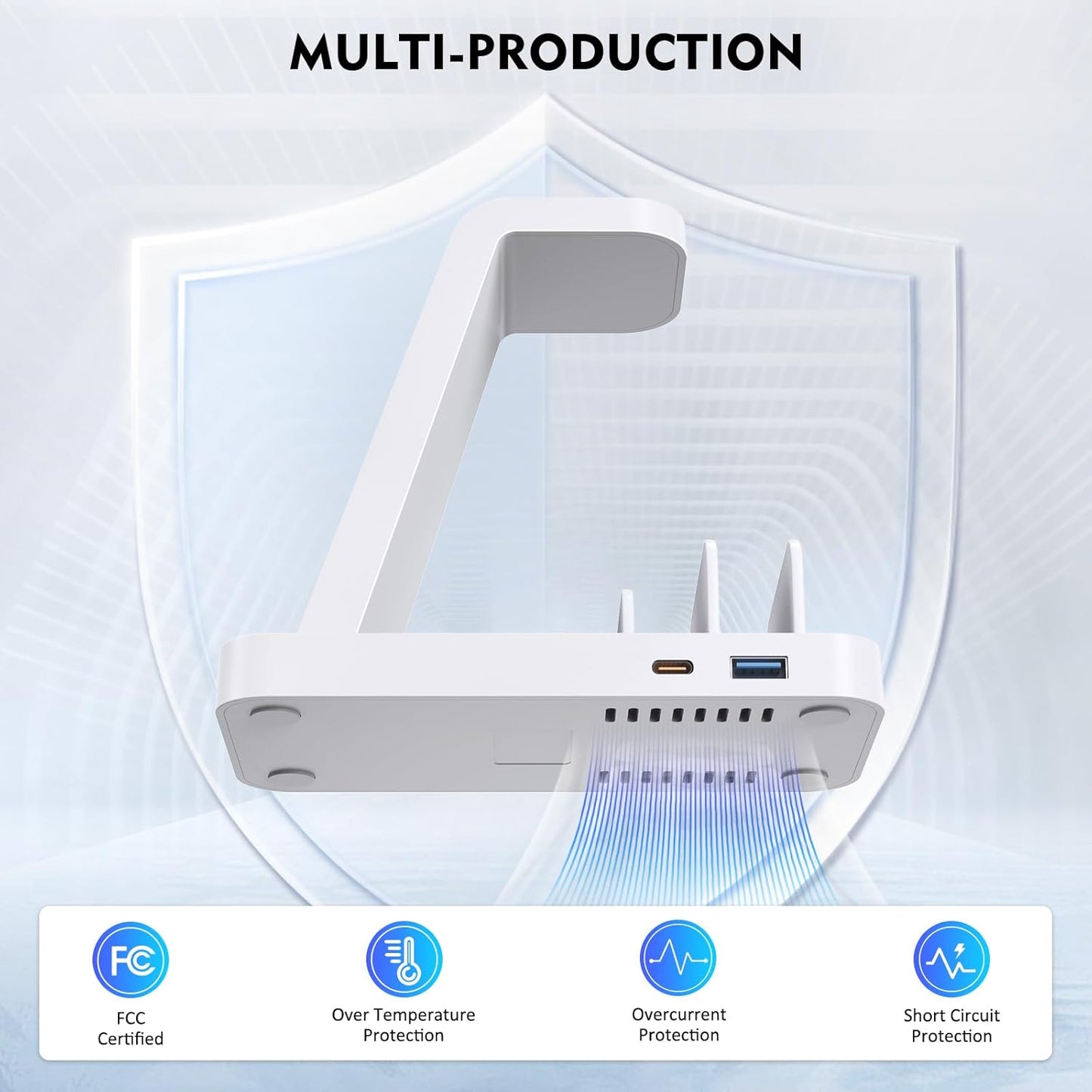 Wireless Charger for iPhone - 5 in 1 Charging Station for Multiple Devices Apple: Fast Wireless Charging Stand Dock for iPhone 17 16e 16 15 14 13 12 Pro Max Apple Watch Airpods
