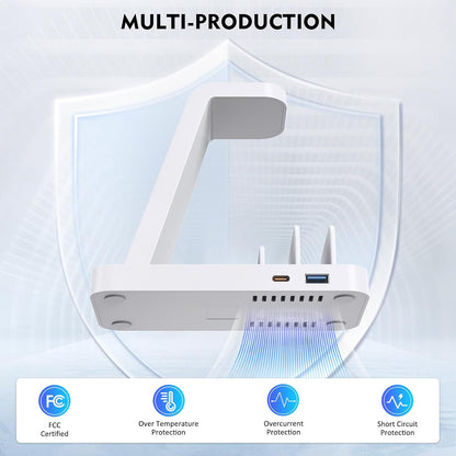 Wireless Charger for iPhone - 5 in 1 Charging Station for Multiple Devices Apple: Fast Wireless Charging Stand Dock for iPhone 17 16e 16 15 14 13 12 Pro Max Apple Watch Airpods