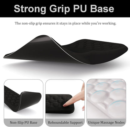 Ospelelf Mouse Pad with Wrist Rest and Keyboard Wrist Rest, Ergonomic Wrist Rest for Computer, Office, Gaming, Pink