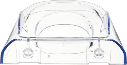 Deflecto® Lit Loc® Base/Wall Support, 4"W x 3 5/8"D x 1 3/8"H, Clear