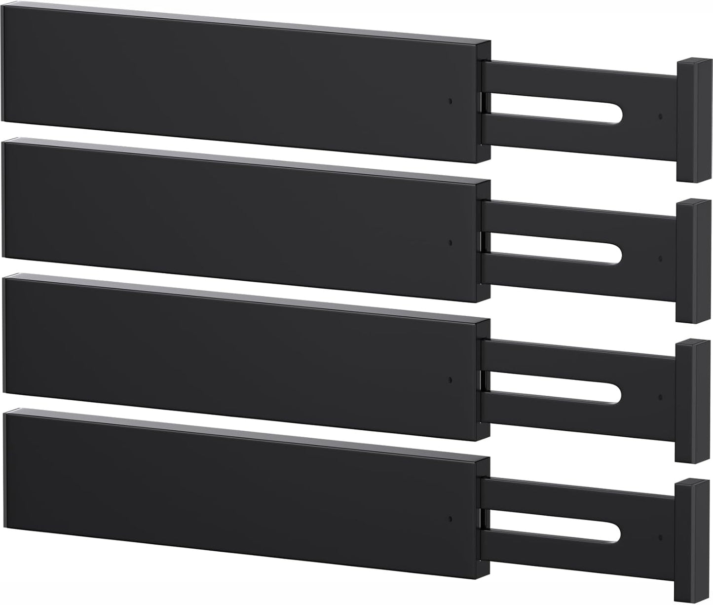 Bamboo Drawer Dividers,17-22" Adjustable Kitchen Drawer Organizer for Clothes,4 Pack Expandable Drawer Organization Separators for Bedroom,Bathroom,Dresser and Office,Natural