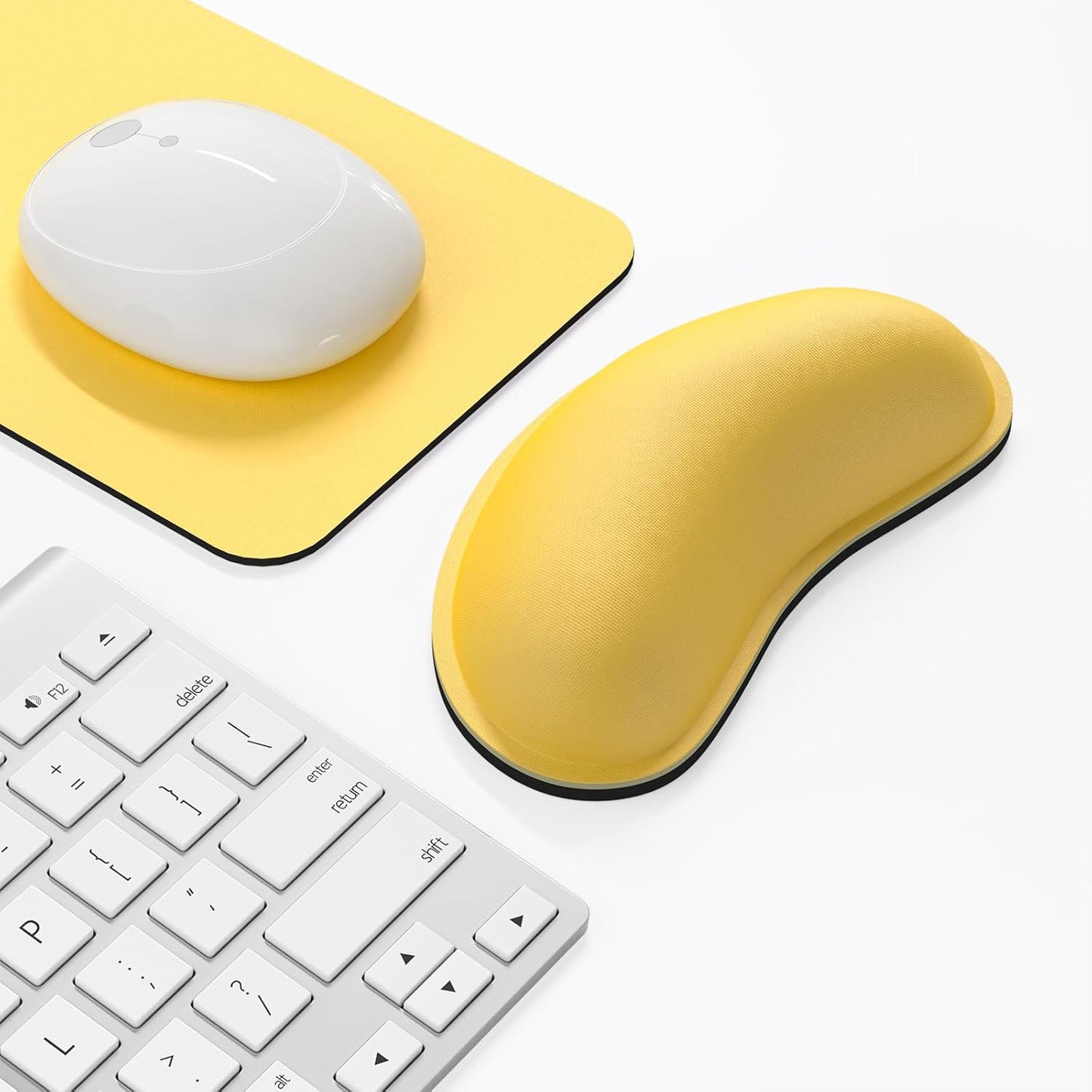 Dapesuom Enlarge Keyboard Wrist Rest, Cute Memory Foam Keyboard Wrist Cushion for Computer Desk Mats Support, Typing Pain Relief Ergonomic Mouse Pad Rests with Non-Slip Base for Gaming, Laptop, Purple