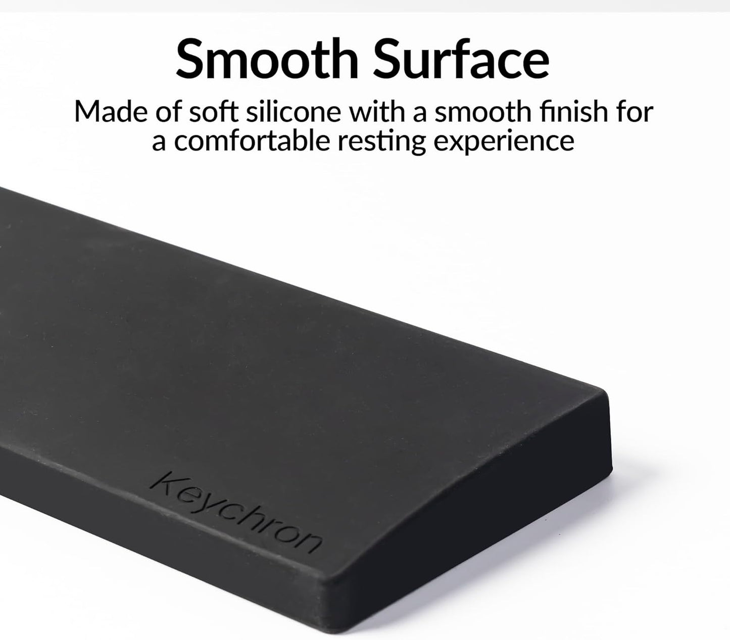 Ergonomic Silicone Wrist Rest for Keychron K4 Pro / K4 Max / Q5 / V5 / V5 Max,15.37" Honeycomb Non-Slip Palm Rest, 96% Full-Sized Mechanical Keyboards Support with Typing Pain Relief