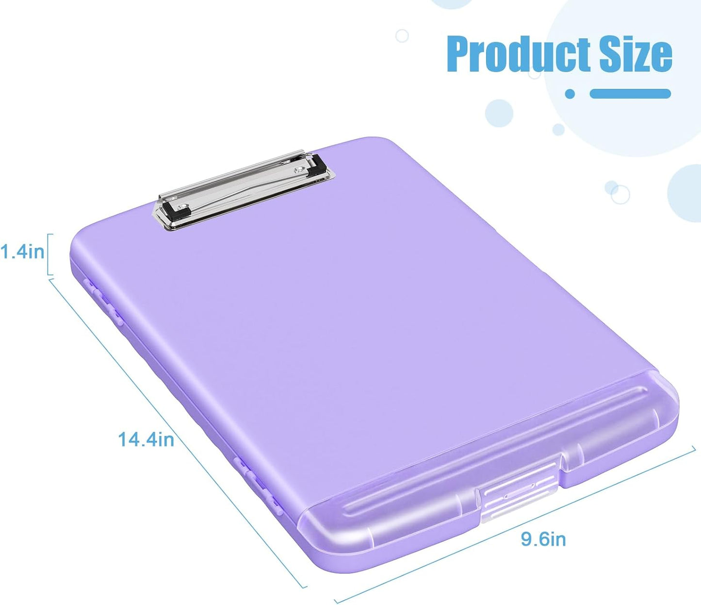 Hongri Clipboard with Storage with Pen Holder, Folder Nursing Clip Board 8.5 x 11 Foilo-Side Opening, High Capacity, Light Weight for Teachers, Classroom. Size 14 x 9.6 x 1.2 in(Pink)