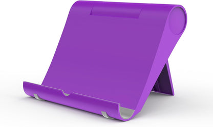 Cell Phone Stand for Desk, Foldable and Adjustable Multi-Angle Holder Dock, Universal Compatibility for Most Phone and Tablet, Portable and Sturdy Design for Office and Home (Pink)