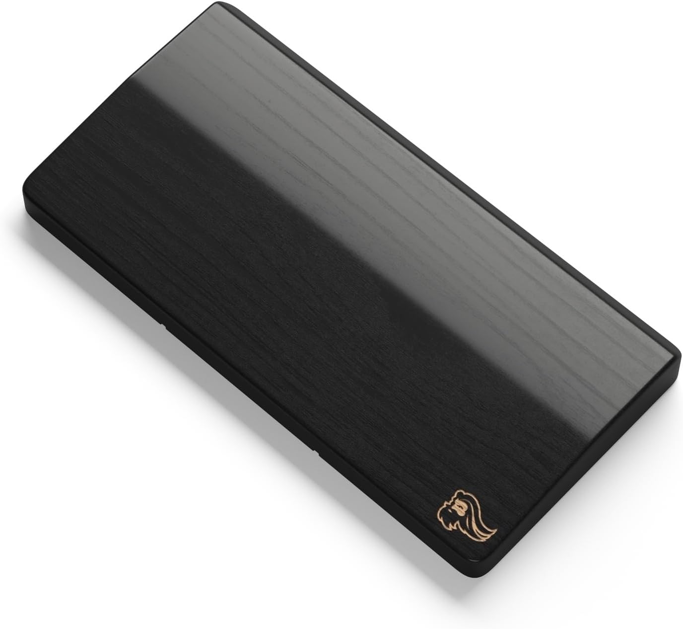 GLORIOUS Gaming Wooden Keyboard Wrist Rest (Compact) - White Ash Wood, Medium-Coarse Grain, Smooth Surface, Sweat & Oil Resistant, Easy Clean, Anti-Slip Rubber Base, 13" x 4" x 0.79" - Onyx